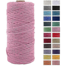 4-Ply Thick Natural Cotton Macrame Rope for Wall Hanging