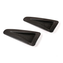 4x Bil Real Carbon Fiber Front Motor Huv Luftventil Trim Dekoration Outlet Cover Trim för GTR R35 2008-2016