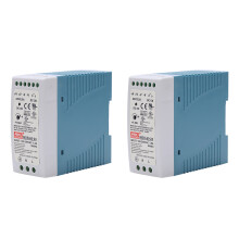 2X MDR-60 24V 60W Din Rail power supply ac- driver voltage regulator power suply 110V 220V