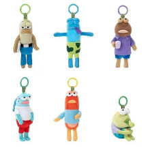 (Working Fish) SpongeBob SquarePants Bikini Bottom Buddies Plush Toy Pendant Soft Stuffed Doll Gifts
