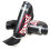 Sandee Cool-Tec Shin Guards (Kids) Black/White/Red 1