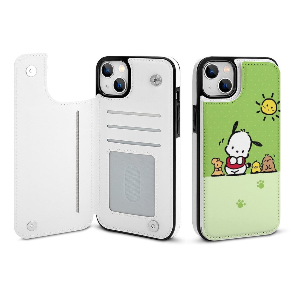 Pochacco Iphone 14 Plus Wallet Case Pu Leather Flip Cover 301029986253