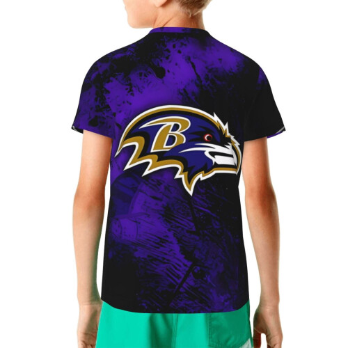 Ravens Νεανικό Μπλούζα με Κοντομάνικο Αθλητικό Λογότυπο 1 τεμ. 1