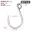 Stainless Steel Jigging Hook 50 pcs 1