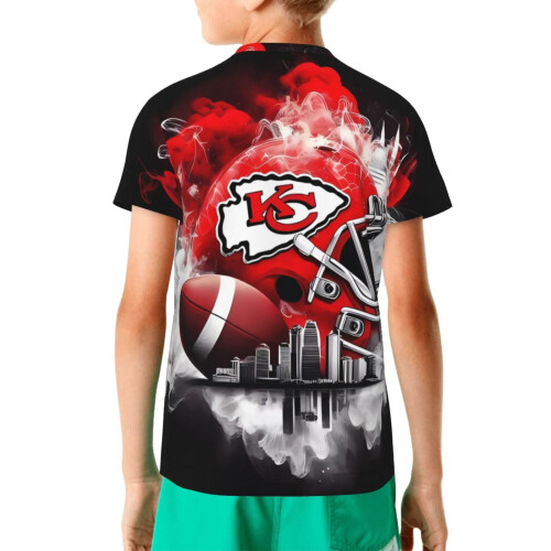 KC Chiefs kortärmad ungdomströja för sportfans 1