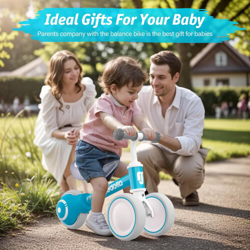Bicicleta de equilíbrio Allobebe para bebês e crianças de 12 a 36 meses. 1