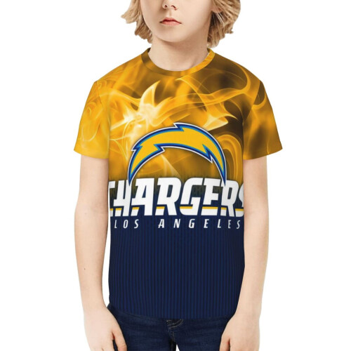 LAC Chargers Νεανική κοντομάνικη μπλούζα με λογότυπο ποδοσφαίρου