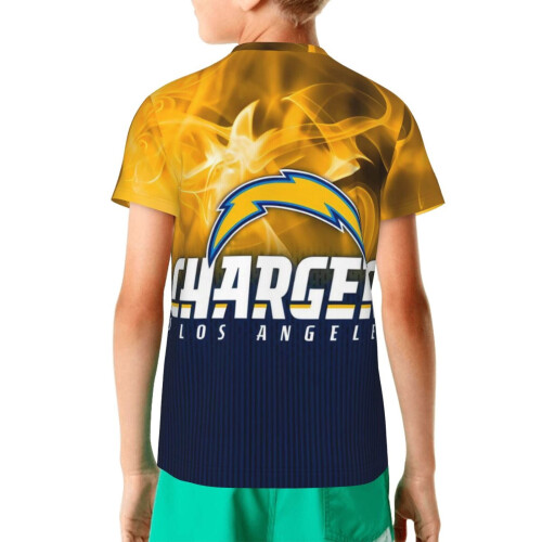 LAC Chargers Νεανική κοντομάνικη μπλούζα με λογότυπο ποδοσφαίρου 1