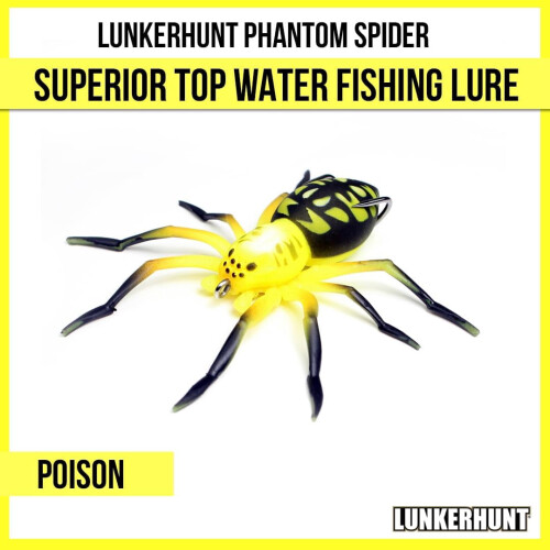 Phantom Spider Angelköder, Oberflächenköder für Barsche, Hohlkörper, 2 Zoll 1