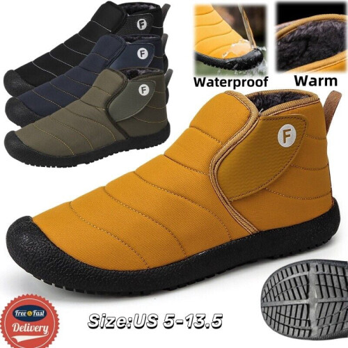 Waterproof Winter Snow Boots Warm Fur-Lined Non-Slip 1