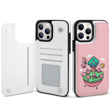 iPhone 14 Pro Max portemonneehoesje van PU-leer met kaarthouder