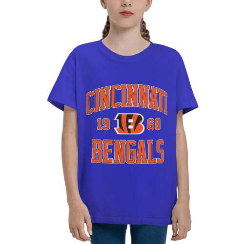 Παιδικό κοντομάνικο μπλουζάκι Bengals με λογότυπο ποδοσφαίρου, 1 τεμάχιο