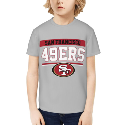 Νεανικό κοντομάνικο μπλουζάκι 49ers για λάτρεις των σπορ