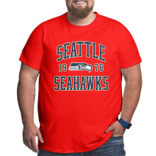 Léine peile mhór agus ard d'fhir Seattle Seahawks