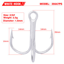 Sharp Anchor Hook Compatible Treble Fishing Hooks #1-14,