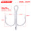 Sharp Anchor Hook Compatible Treble Fishing Hooks #1-14, 1