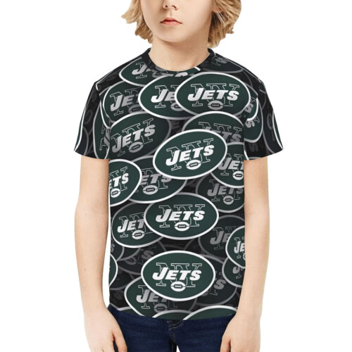 Νεανικό κοντομάνικο μπλουζάκι NYJ Jets για λάτρεις των σπορ