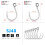 Stainless Steel Jigging Hook Saltwater 50pcs 6