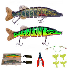 Meall iascaireachta swimbait crankbait le haghaidh breac dord 5 orlach 8 orlach