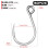 Stainless Steel Jigging Hook Saltwater 50pcs 8