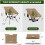 Folding Camping Chair Portable Lightweight Black 2