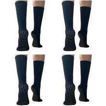 Dame Pilates Yoga Barre Grip Sokker med rund hals