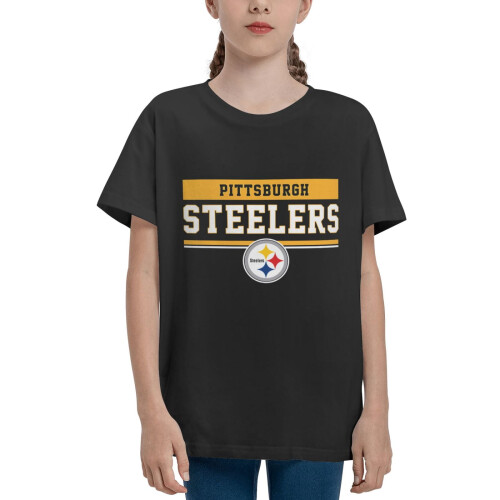 Παιδική κοντομάνικη μπλούζα Steelers με λογότυπο ποδοσφαίρου