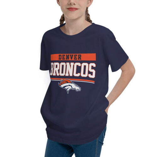 Παιδικό κοντομάνικο μπλουζάκι Broncos με αθλητικό λογότυπο, 1 τεμάχιο 1