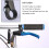 Cykel V-Bremsegreb Aluminiumlegering 2,2 cm Blå 3