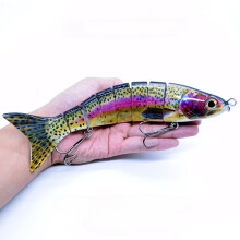 Iascaireacht Swimbait Lure Lifelike8-Segment9.65Inch