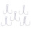 Sharp Anchor-Compatible Treble Fishing Hooks #1-14, 100 pcs 5