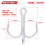 Sharp Anchor-Compatible Treble Fishing Hooks #1-14, 100 pcs 8