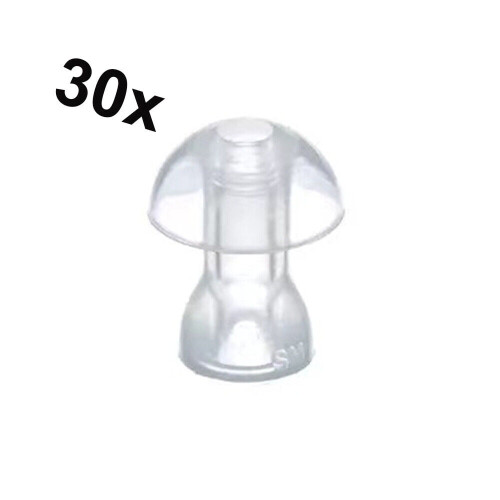 Hearing Aid Ear Tips Silicone Domes 30pcs
