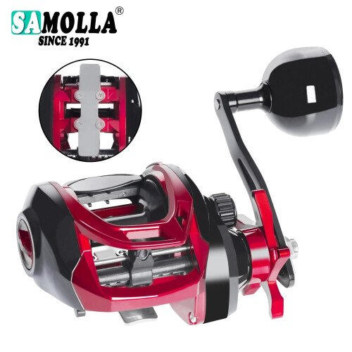 Μηχανισμός για ψάρεμα στη θάλασσα, Baitcasting, αλμυρό νερό, αδιάβροχος 6.3: 1