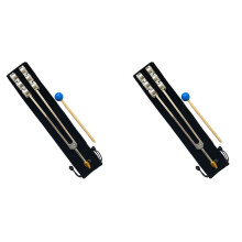 2X Strumento Diapason In Alluminio 32HZ con Martello Curativo, Vibrazione del Suono, Terapia Diagnostica, Strumento di Assistenza Sanitaria