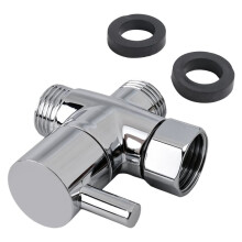En Laiton Bidet T Adaptateur Valve 3 Voies ArrêT Té Connecteur pour Toilette Bidet PulvéRisateur T Adaptateur Couche Adaptateur 7/8 7/8 1/2