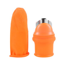 Jardinage Silicone Couteau de Pouce avec Manches pour les Doigts Sans PoussièRe Ni Poudre Couteau de Pouce le Cueilleur pour les Fruits Vege-S