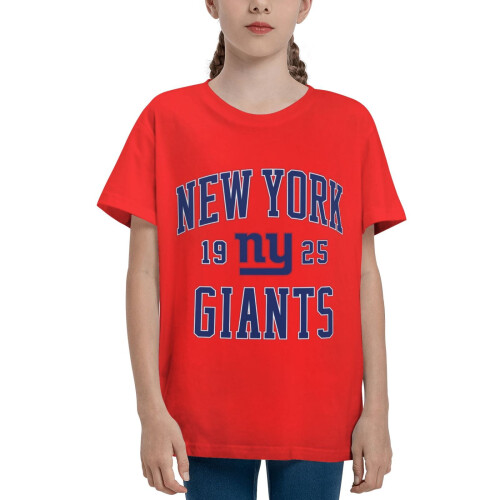 Παιδική κοντομάνικη μπλούζα NY Giants με λογότυπο ποδοσφαίρου (1 τεμάχιο)