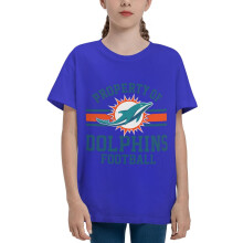 Dolphins Børne Kortærmet T-shirt Fodboldlogo 1 stk.