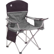 Sedia da campeggio portatile con borsa termica per 4 lattine e sedile imbottito.