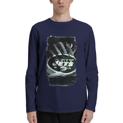 Ανδρικό T-shirt με μακριά μανίκια NY Jets και στρογγυλή λαιμόκοψη
