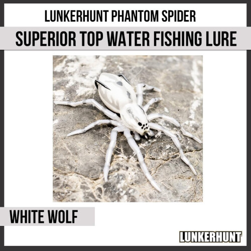 Phantom Spider Angelköder, Oberflächenköder für Barsche, Hohlkörper, 2 Zoll 1