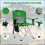 Camp chair with shade canopy folding recliner black 4