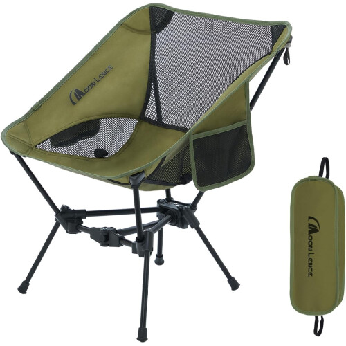 Bærbar campingstol ultralet, foldbar, 1-pak