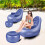 Inflatable Couch with Armrest and Ottoman1Pc 7