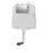 NES Home Dual Flush Concealed Cistern and Chromed Square Flush Plate 2