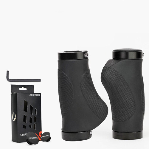 Capas de borracha ergonômicas para guidão de bicicleta (1 par)