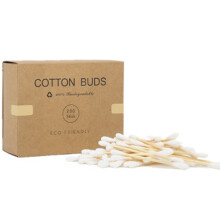 200 Pcs Bambou Coton Double TêTe Adultes Maquillage Coton ÉCouvillon Microbrosse Bois Bâtons Nez Oreilles de Nettoyage Soins de Santé Outils