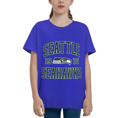 Παιδική κοντομάνικη μπλούζα Seahawks με λογότυπο ποδοσφαιρικής ομάδας, 1 τεμάχιο