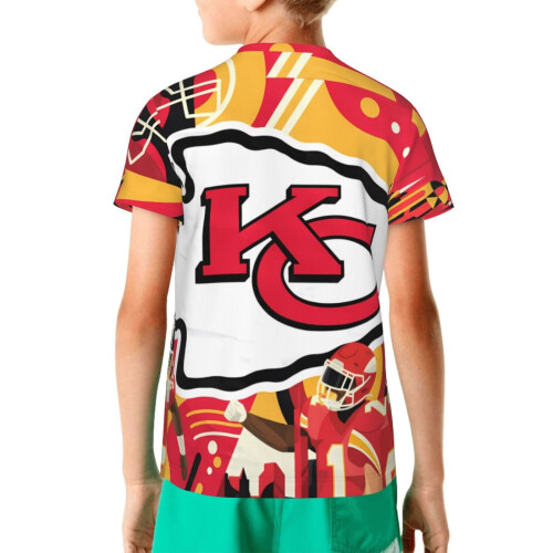 Νεανική κοντομάνικη μπλούζα KC Chiefs για λάτρεις των σπορ 1